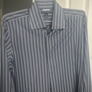 Banana Republic Men's Dark Striped Shirt